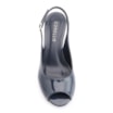 Peep Toe Anabela Alt Verniz Azul - imagem 5