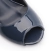 Peep Toe Anabela Alt Verniz Azul - imagem 6