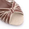 Peep Toe Anabela Couro Marrom/Alt Linho - imagem 7