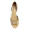 Peep Toe Couro Amarelo/Off White - imagem 6