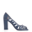 Peep Toe Couro Azul - imagem 2