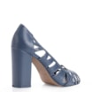 Peep Toe Couro Azul - imagem 3