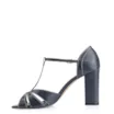 Peep Toe Couro Azul - imagem 4
