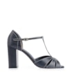 Peep Toe Couro Azul - imagem 2