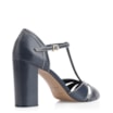 Peep Toe Couro Azul - imagem 3