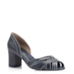 Peep Toe Couro Azul - imagem 1