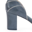 Peep Toe Couro Azul - imagem 7