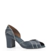 Peep Toe Couro Azul - imagem 1
