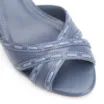 Peep Toe Couro Azul/Alt Azul Claro - imagem 6