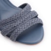 Peep Toe Couro Azul/Alt Tramado Azul - imagem 6