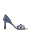 Peep Toe Couro Azul/Alt Tramado Azul - imagem 2