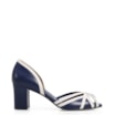 Peep Toe Couro Azul/Off White - imagem 2