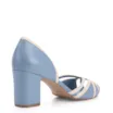 Peep Toe Couro Azul/Off White - imagem 3