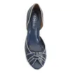 Peep Toe Couro Azul/Off White - imagem 6