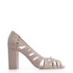 Peep Toe Couro Bege - imagem 2