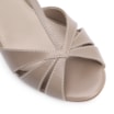 Peep Toe Couro Bege - imagem 6