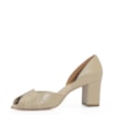 Peep Toe Couro Bege - imagem 4