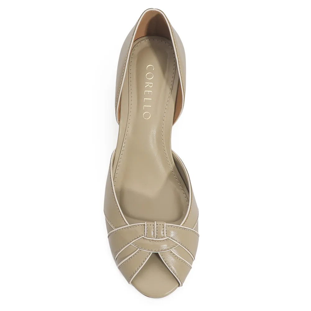 Peep Toe Couro Bege - imagem 5
