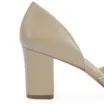 Peep Toe Couro Bege - imagem 7