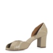 Peep Toe Couro Bege - imagem 4