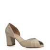 Peep Toe Couro Bege - imagem 1