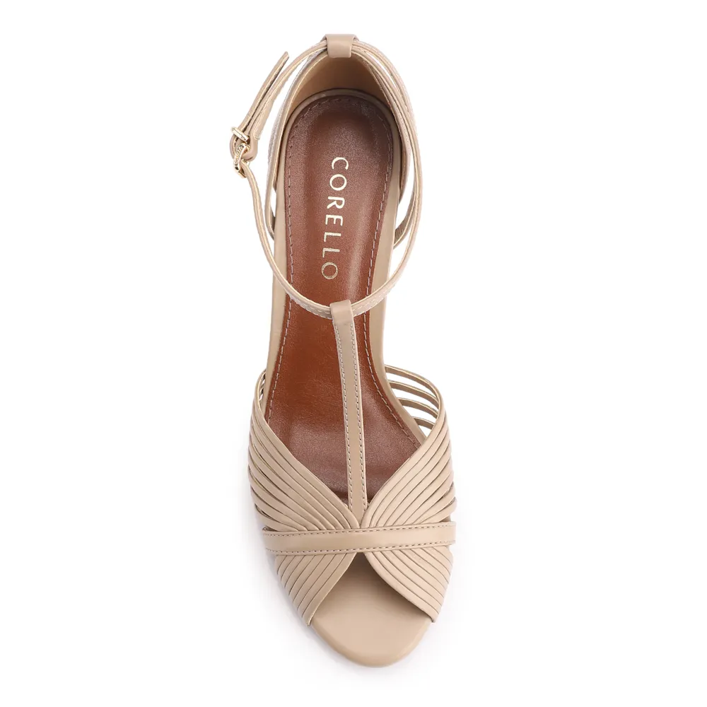 Peep Toe Couro Bege/Alt Bege - imagem 6