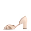 Peep Toe Couro Bege/Alt Bronze/Off White - imagem 4