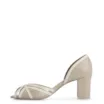 Peep Toe Couro Bege/Off White - imagem 4