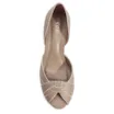 Peep Toe Couro Bege/Off White - imagem 6
