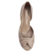 Peep Toe Couro Bege/Off White - imagem 6