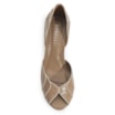 Peep Toe Couro Bege/Off White - imagem 5