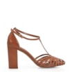 Peep Toe Couro Caramelo - imagem 2