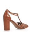 Peep Toe Couro Caramelo - imagem 3
