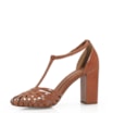 Peep Toe Couro Caramelo - imagem 4