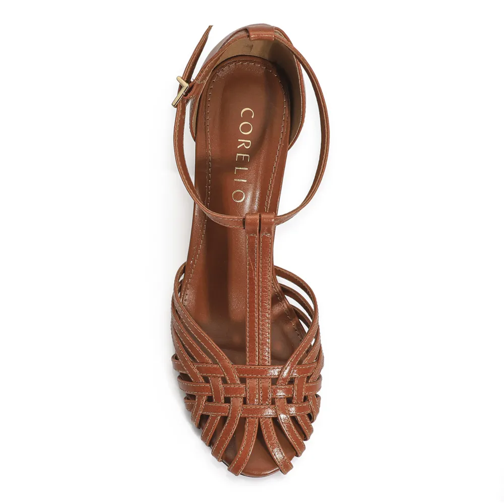 Peep Toe Couro Caramelo - imagem 5