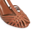 Peep Toe Couro Caramelo - imagem 6