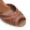Peep Toe Couro Caramelo - imagem 6