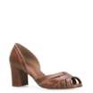Peep Toe Couro Caramelo - imagem 1