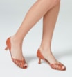 Peep Toe Couro Caramelo - imagem 2