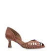 Peep Toe Couro Caramelo - imagem 1