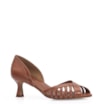 Peep Toe Couro Caramelo - imagem 1