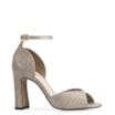 Peep Toe Couro Croco Bege/Alt Bege - imagem 1