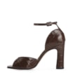 Peep Toe Couro Croco Marrom/Alt Marrom - imagem 4