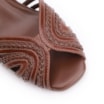 Peep Toe Couro/Gianduia Alt Marrom Escuro - imagem 6