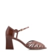 Peep Toe Couro/Gianduia Alt Marrom Escuro - imagem 2
