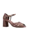 Peep Toe Couro/Gianduia Alt Marrom Escuro - imagem 1
