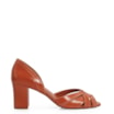 Peep Toe Couro Laranja - imagem 2