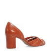 Peep Toe Couro Laranja - imagem 3