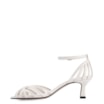 Peep Toe Couro Lezard Off White - imagem 4