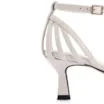 Peep Toe Couro Lezard Off White - imagem 7